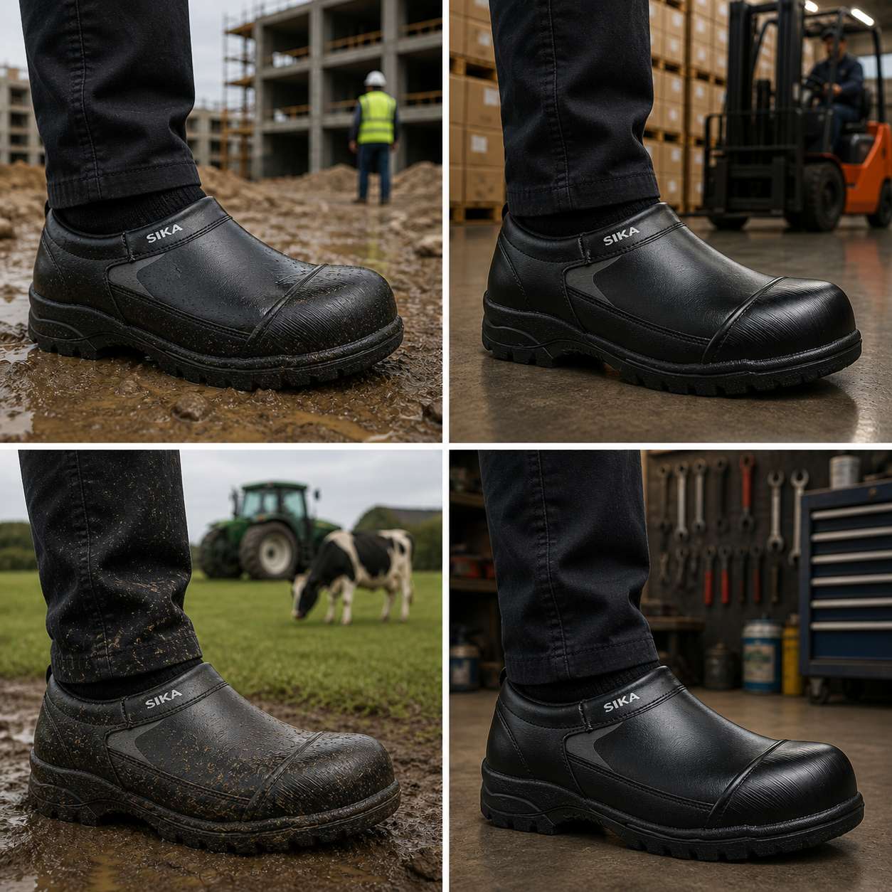 sika 101 superclog dichte hak 4 luik werkomgeving